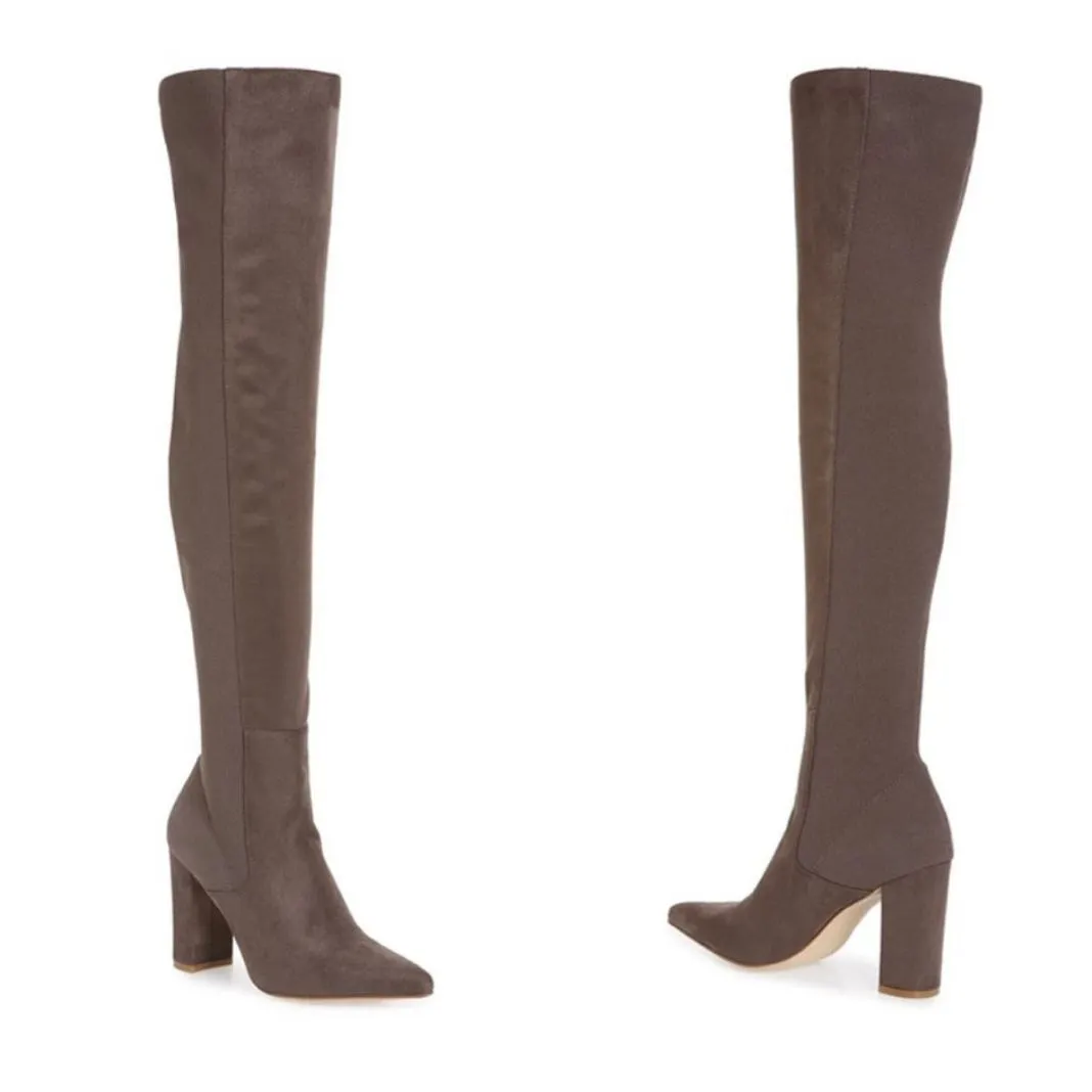 Steve Madden Everly Over the Knee‎ Boot Gray Size 10 - Image 2