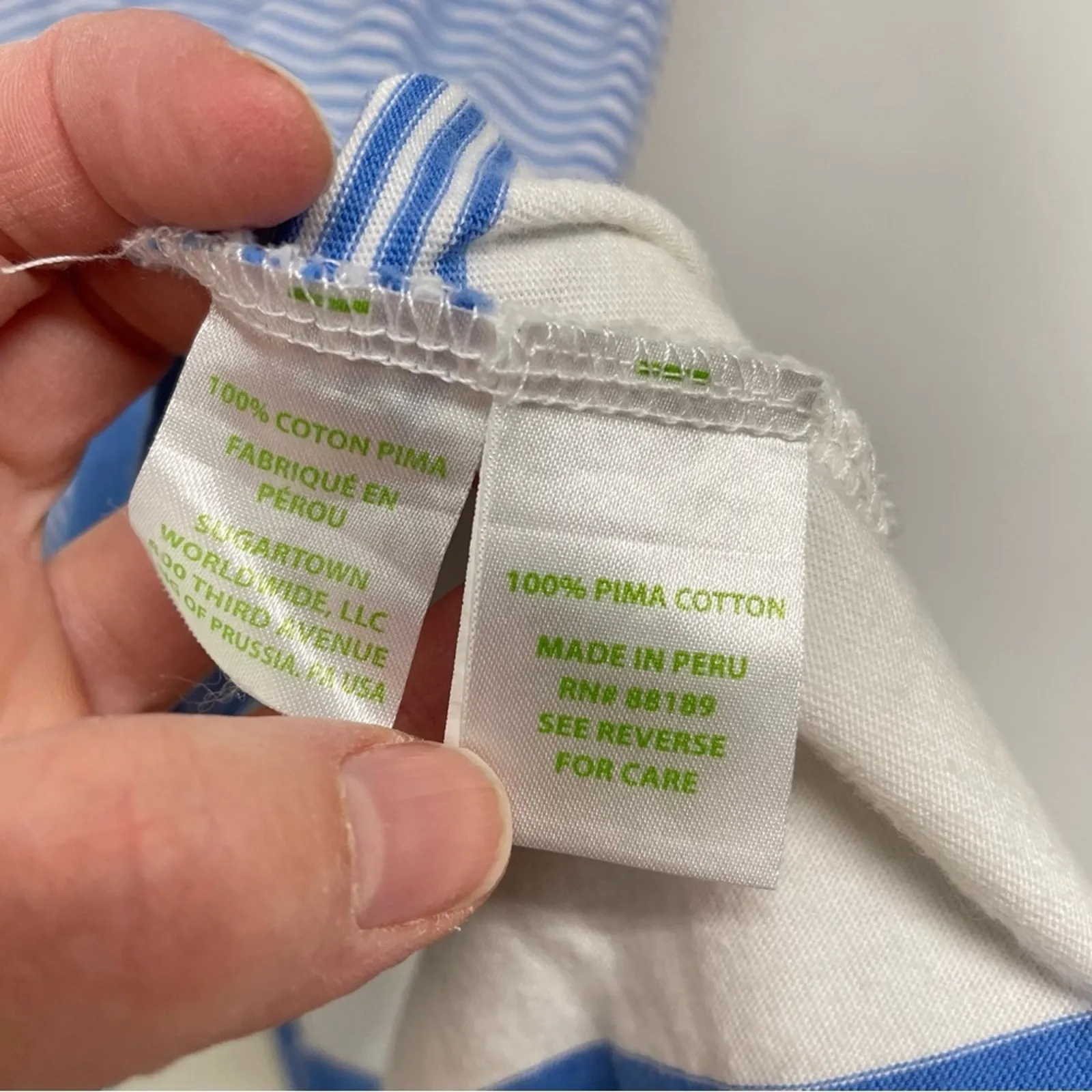 Lilly Pulitzer Blue & White Striped Sleeveless Mini Dress Womens XS Beachy - Image 4