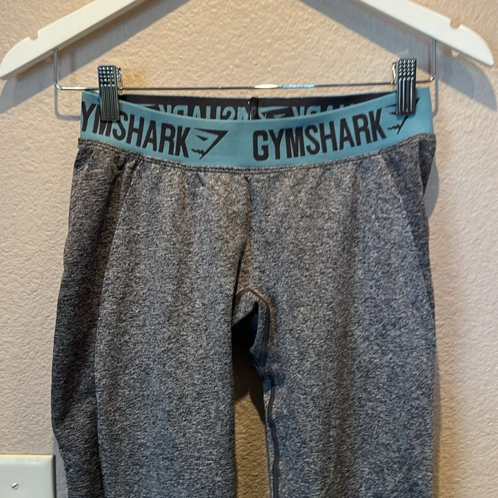 Gymshark Women’s Flex Leggings Size Medium Gray Blue - Image 3