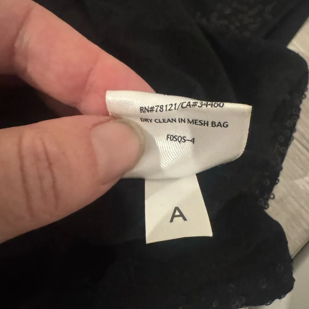 Eileen Fisher Silk All Over Sequin Mini Dress LBD Party NYE Festive Size Medium - Image 8