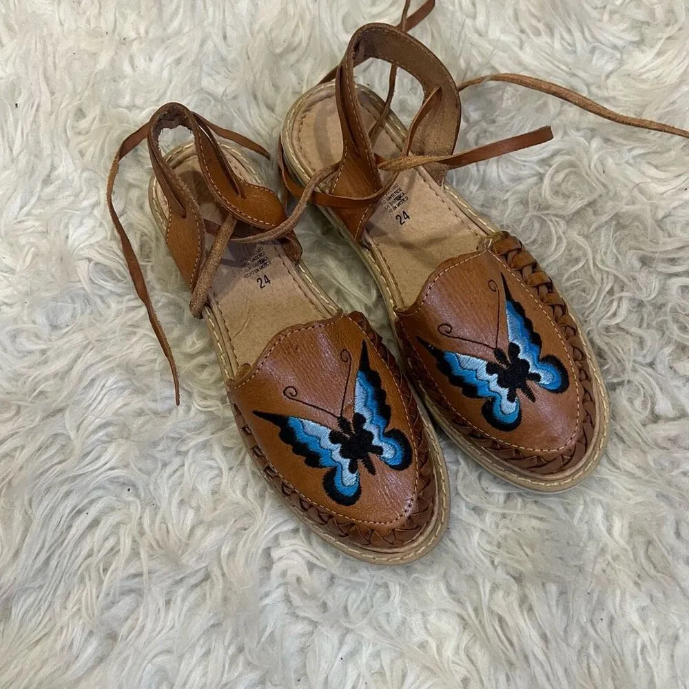 Mexican Sandals huarache 7 Tan - Image 2