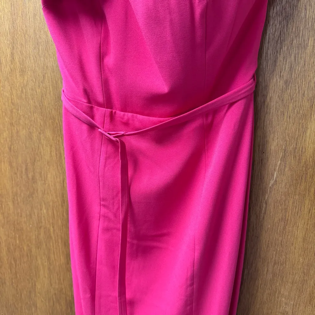 NEW Aliava Rona 3D Flowers Corset Maxi Gown Dress Fuchsia Pink Medium M NWT - Image 8