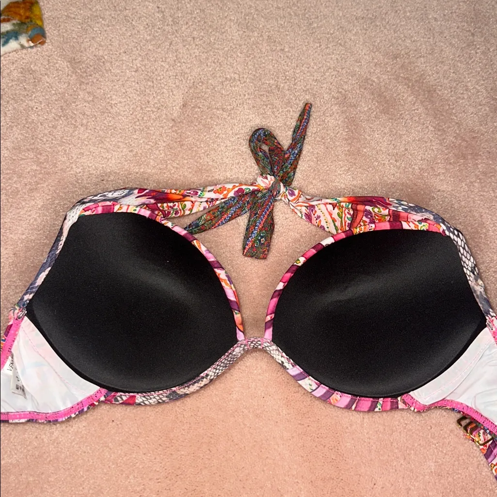 VENUS Y2K Bikini Top Sparkly Patterned Swimwear - Image 5