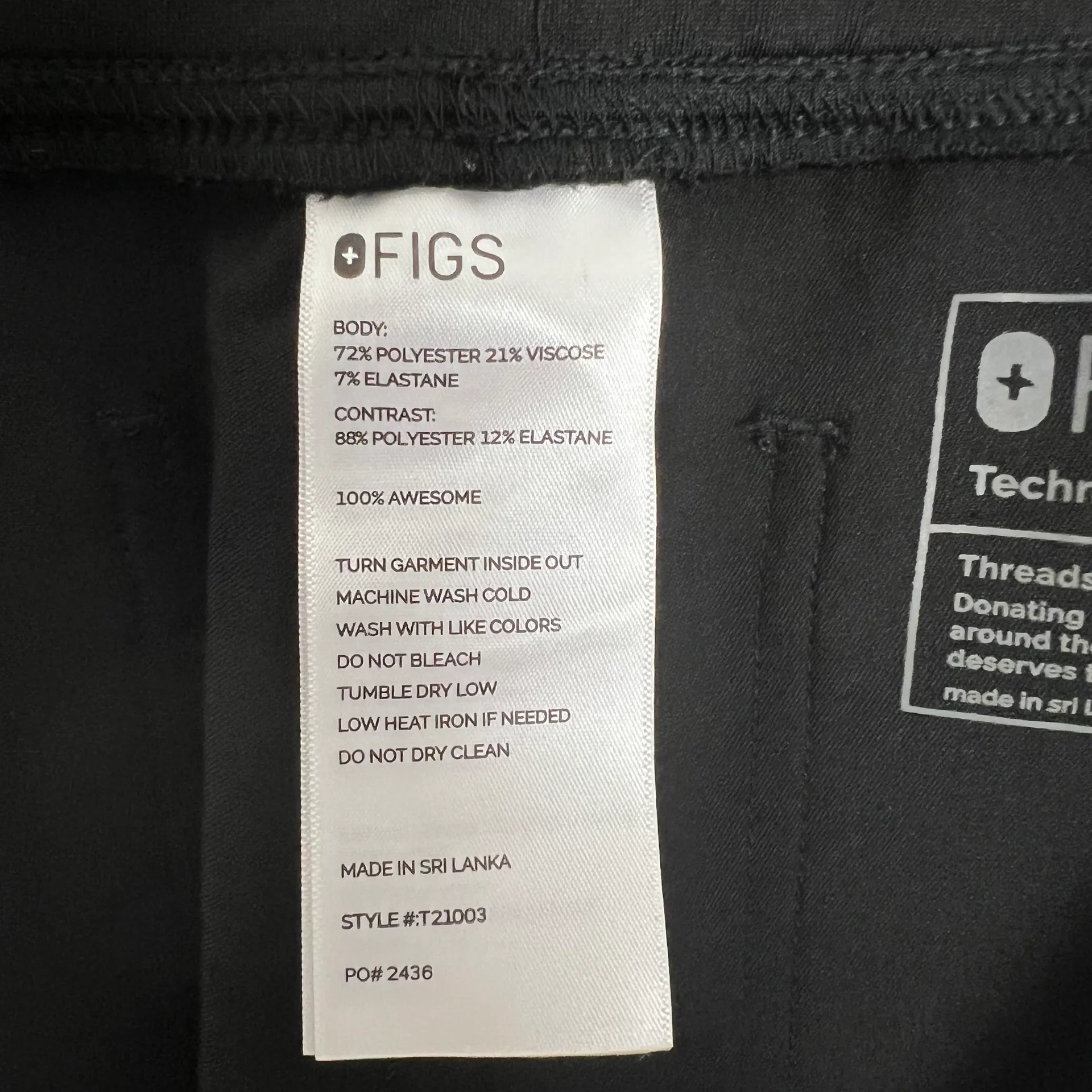 - Livingston Basic Scrub Pants Black Medical Nurse Doctor - Image 5