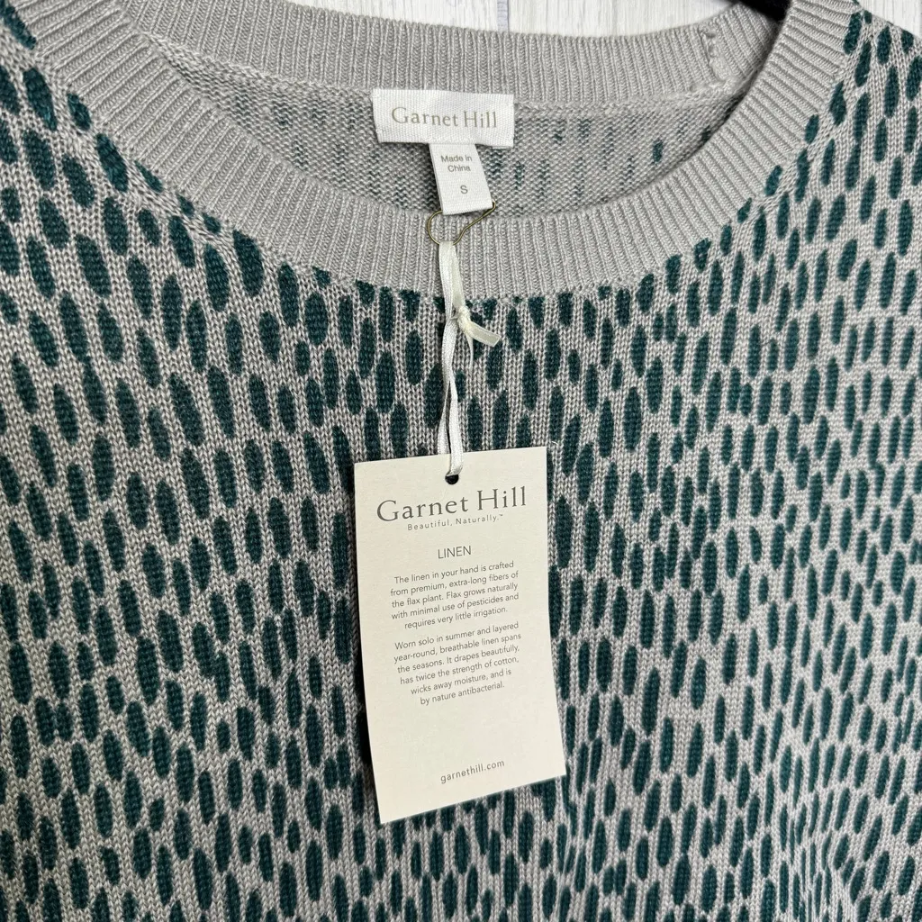 Garnet Hill NWT  Haiku Linen Sweater size S Small NEW - Image 8
