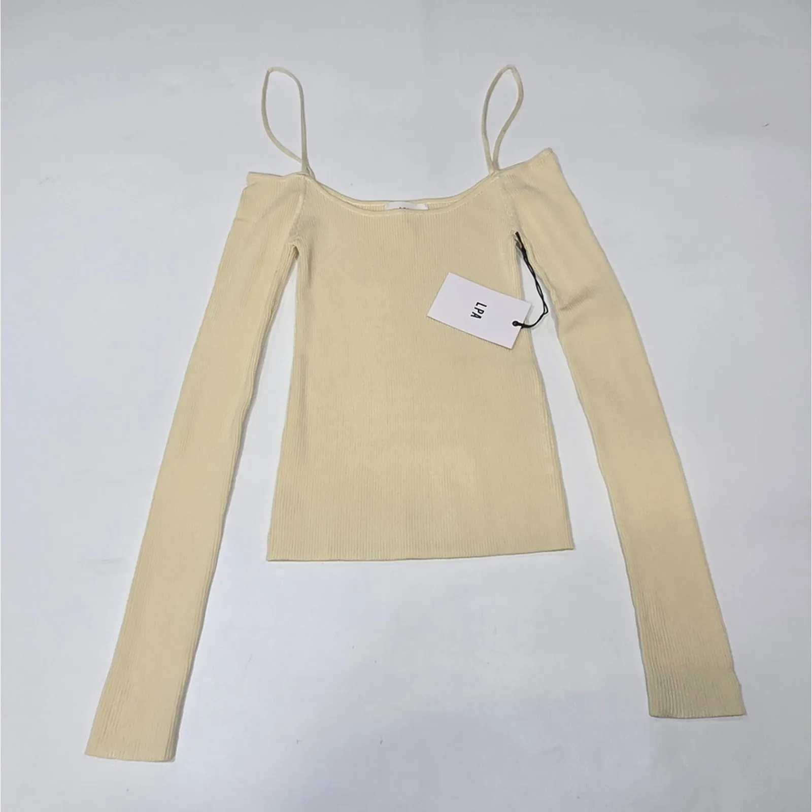 LPA Kaia Sweater in Ivory XXS - Image 3