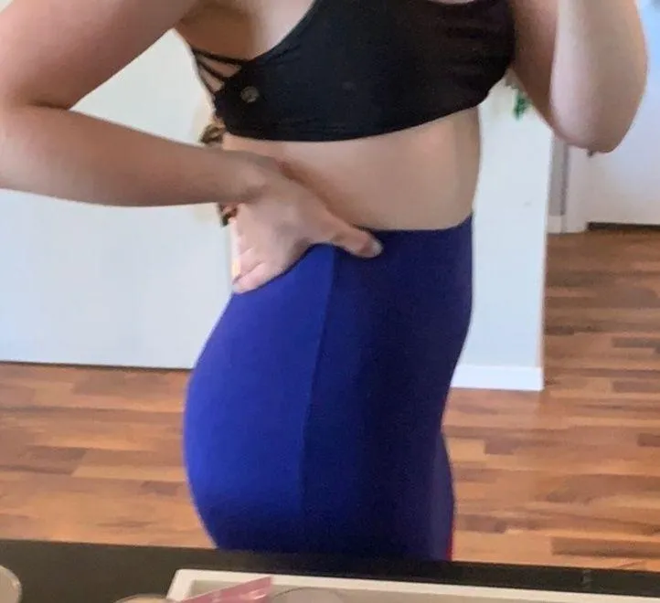 Dark blue mini skirt - Image 2