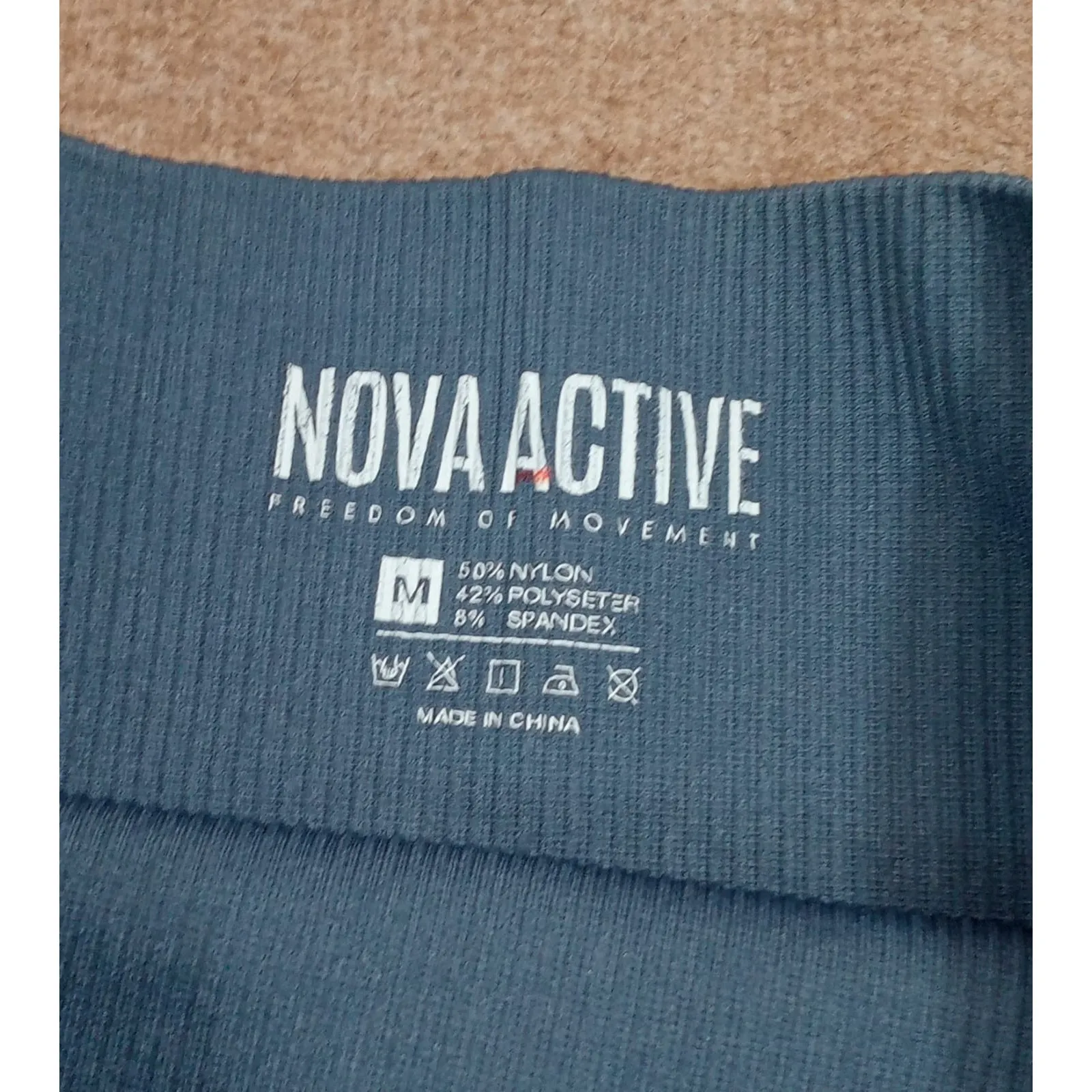 Women’s Set Workout Nova Active Leggings And Top Active Wear Gray Size Medium - Image 5