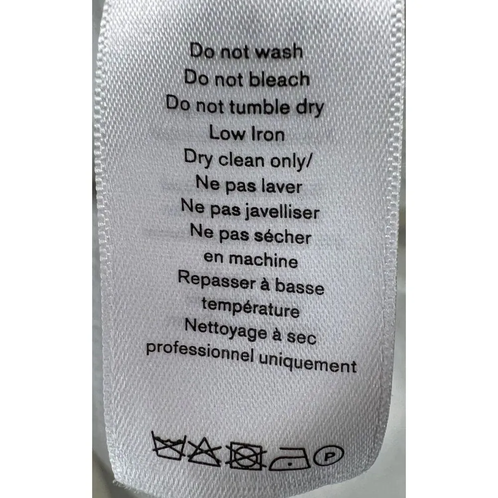 Rag & Bone Abby Jacket Womens XS White Cotton Relaxed Fit Open Belted Minimalist - Image 12