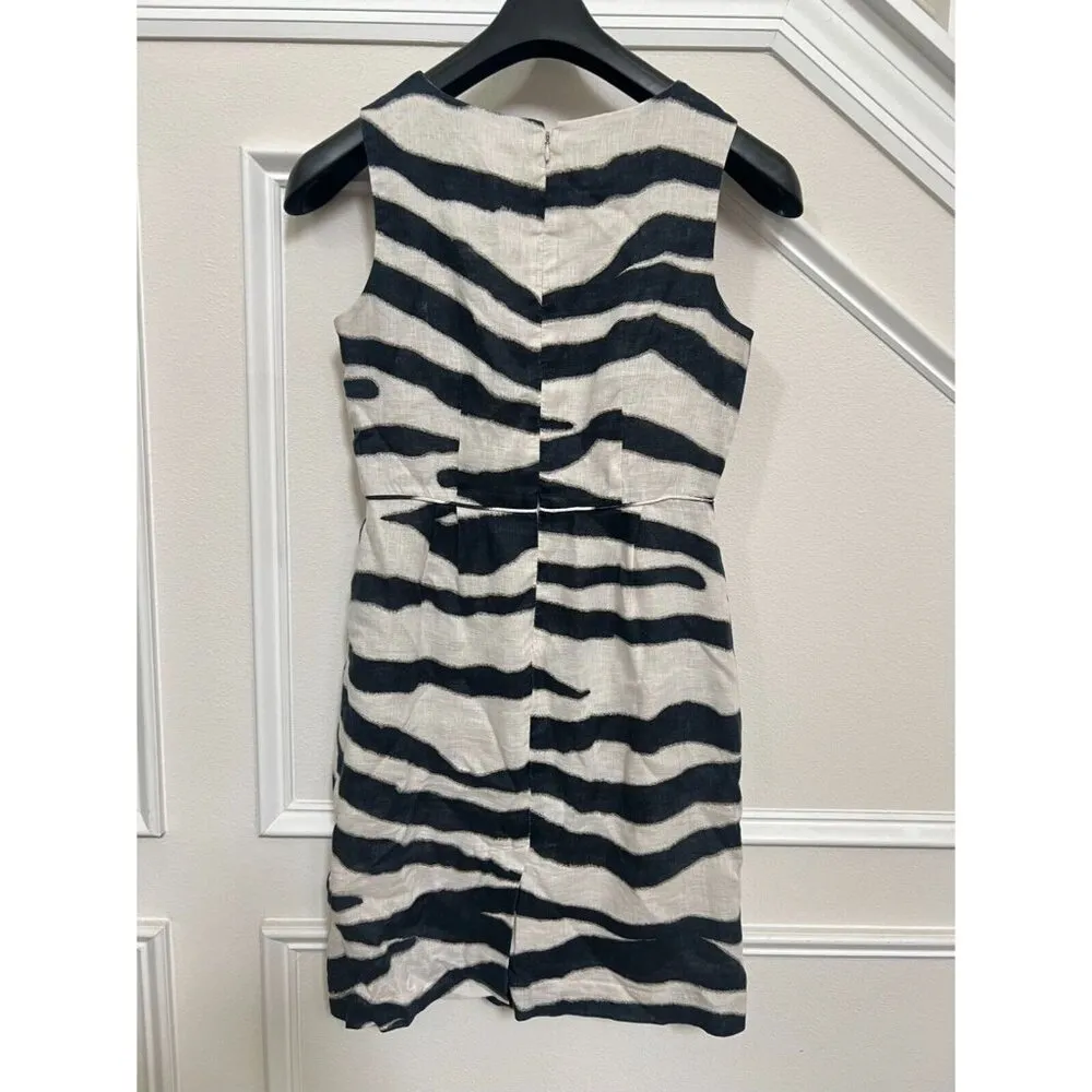 Banana Republic Women's Knee Length Linen Sheath Dresses for Women Size 4 - Image 4