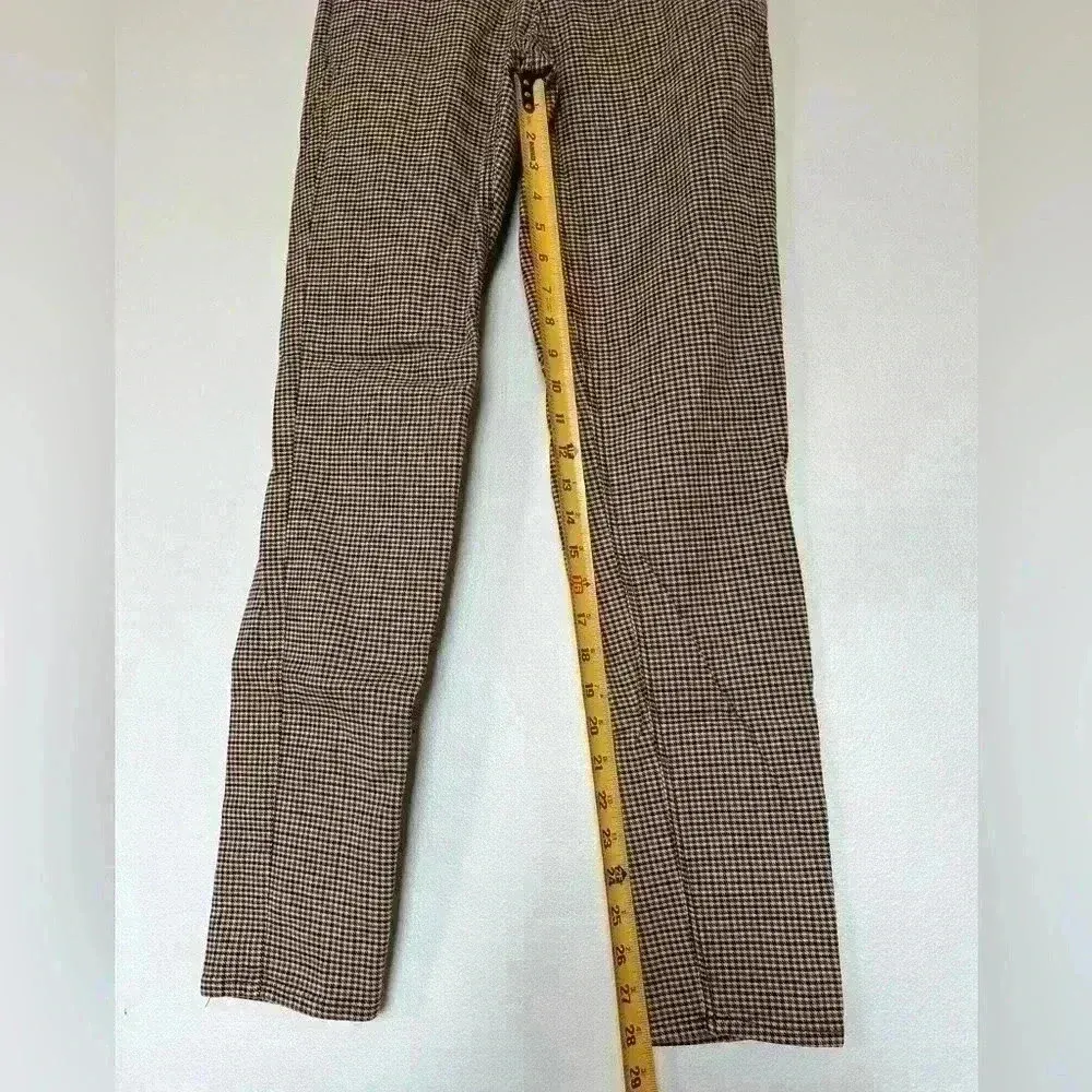 American‎ Eagle Mom Jean w/ pattern. Size 2 extra long. Brown and black colored. - Image 8