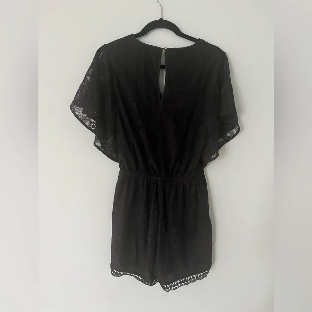Bebe Black Lace Romper | Size M - Image 5