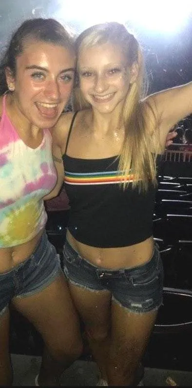 PacSun Black / Rainbow Striped Crop Top - Image 2