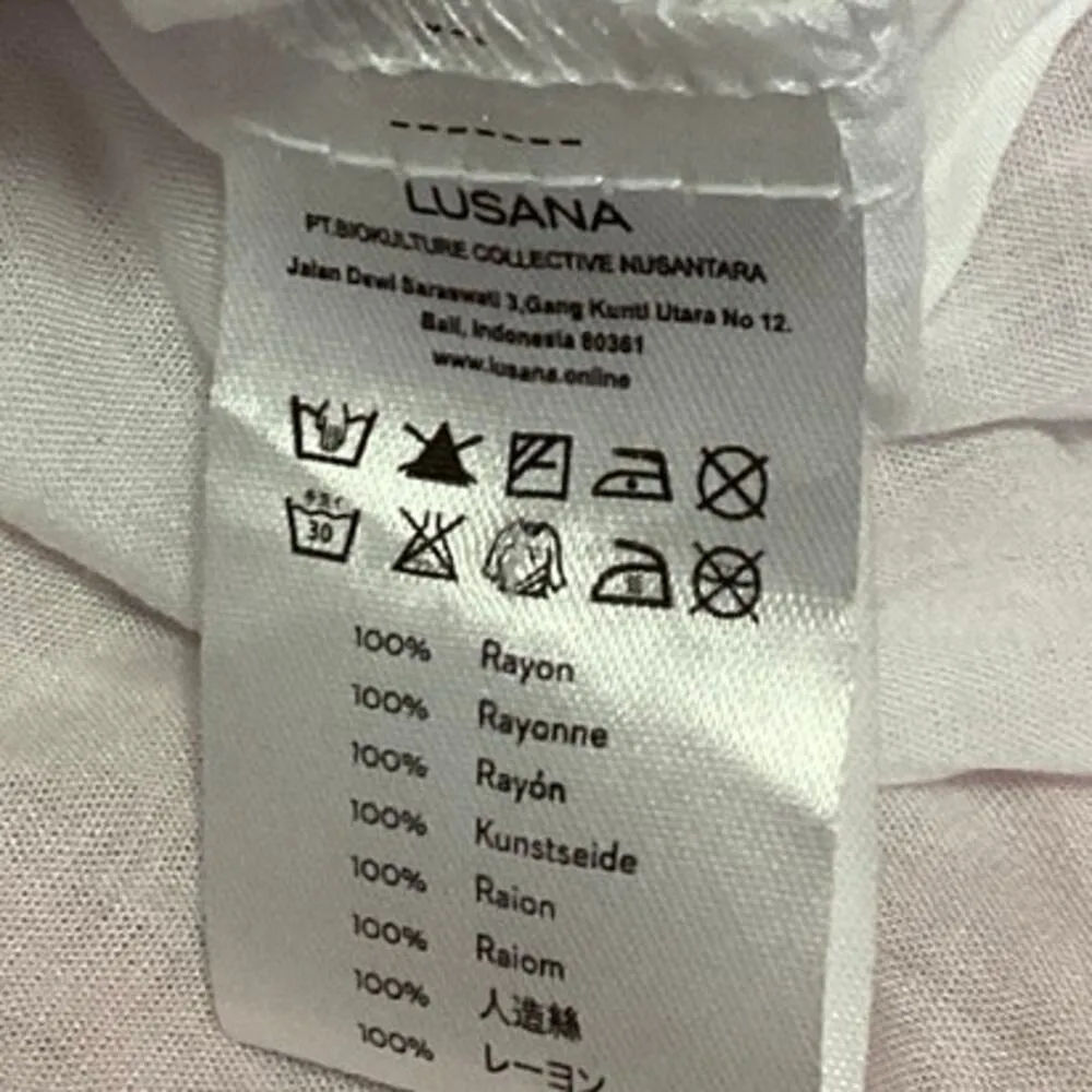 NEW Lusana Ayla Pink Paisley Puff Sleeve Belted Tiered Mini Fit & Flare Dress S - Image 7