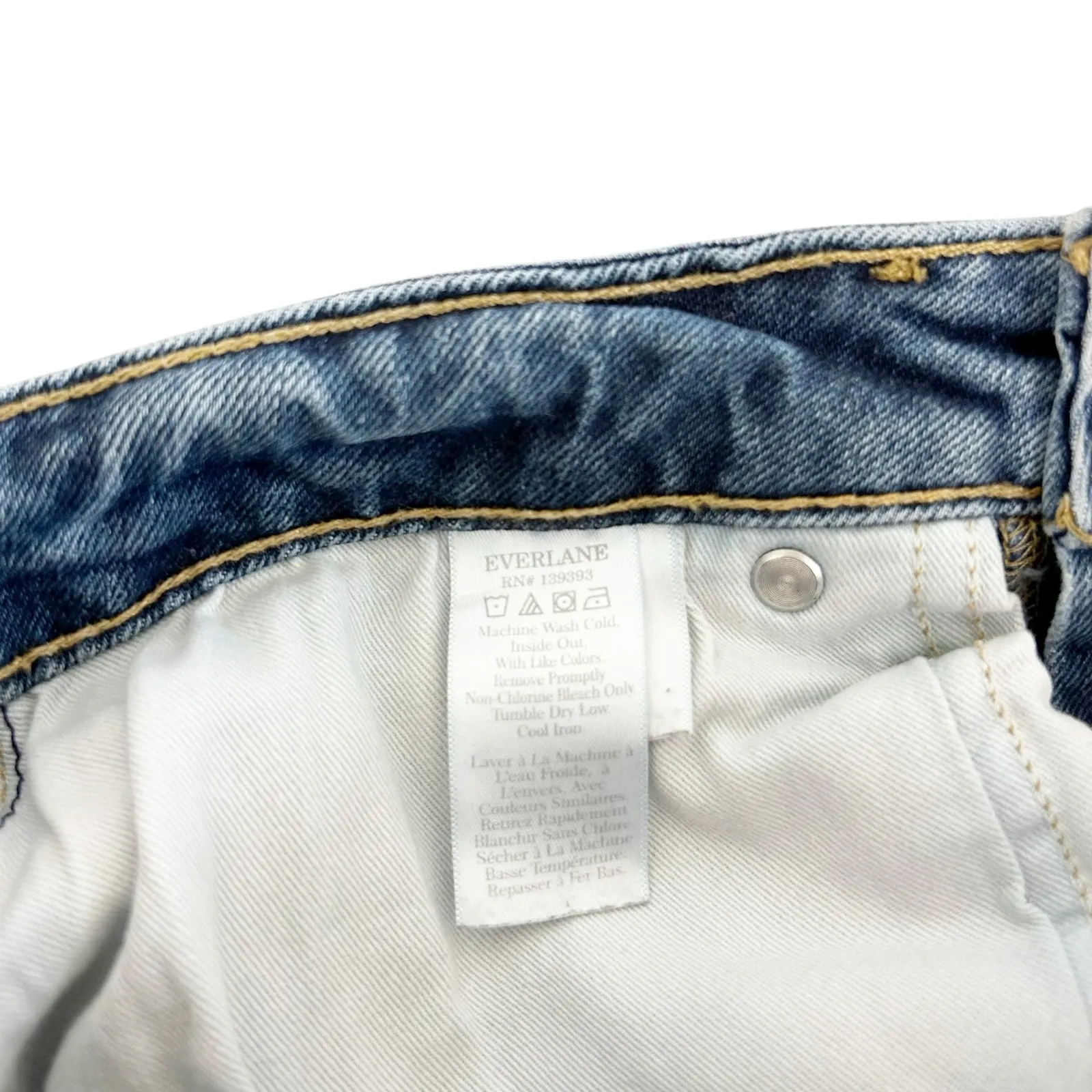 Everlane Curvy Cheeky Organic Cotton Jeans Sz 28 Crop - Image 3