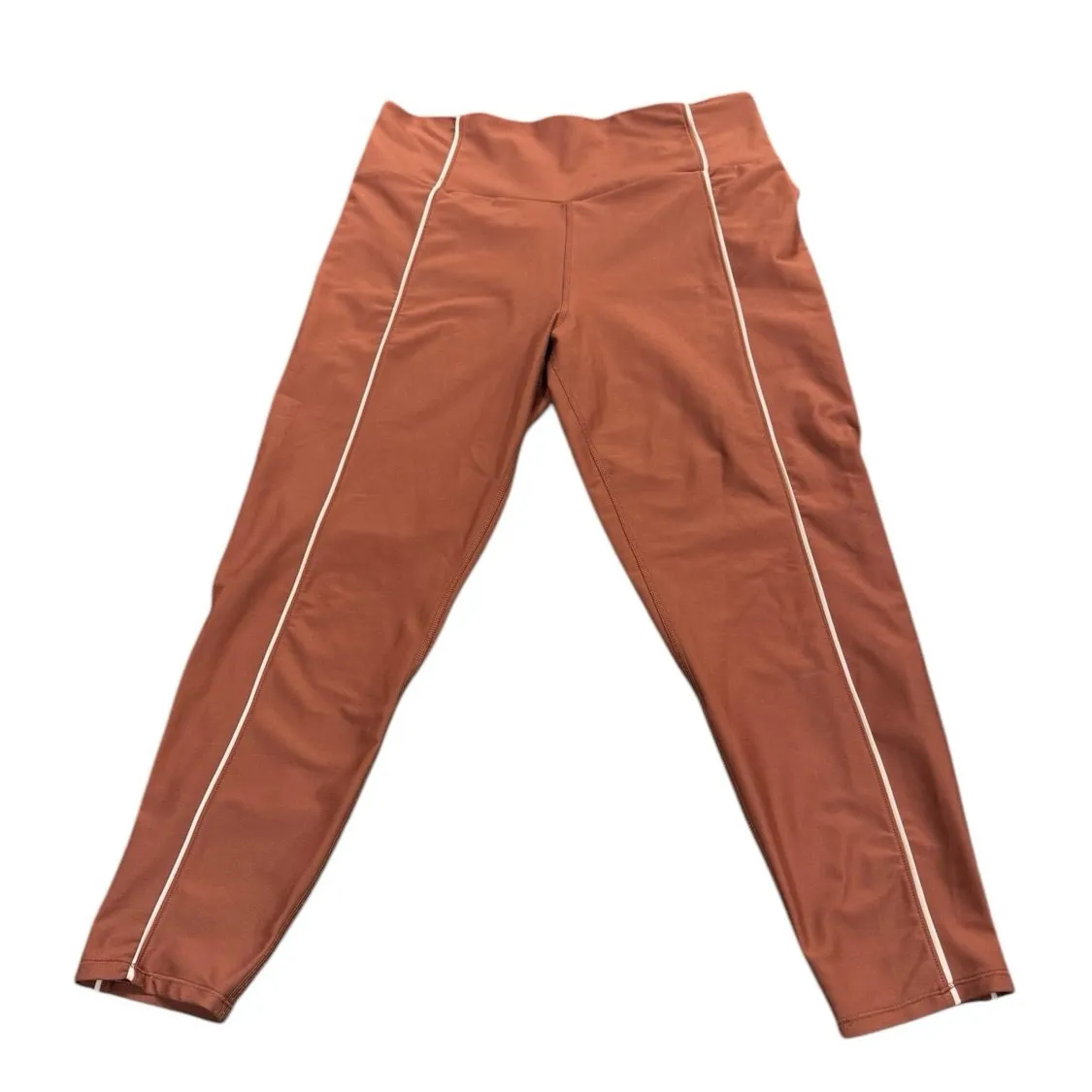 YPB Abercrombie & Fitch Rust‎ Colored sculptLUX 7/8 Leggings Size XL Short Orange - Image 2