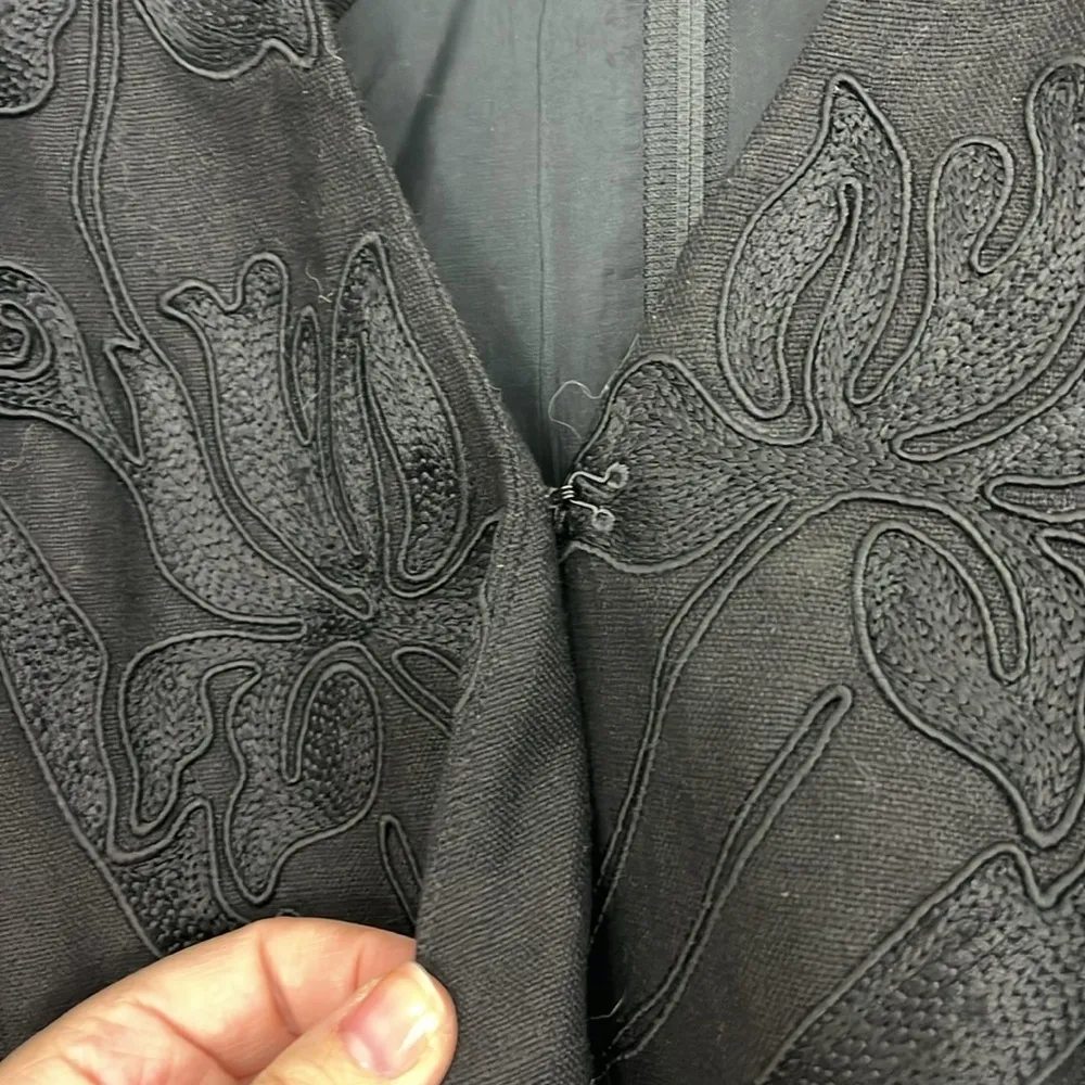 Vintage Marie St. Claire Size 6 Linen V - Image 8