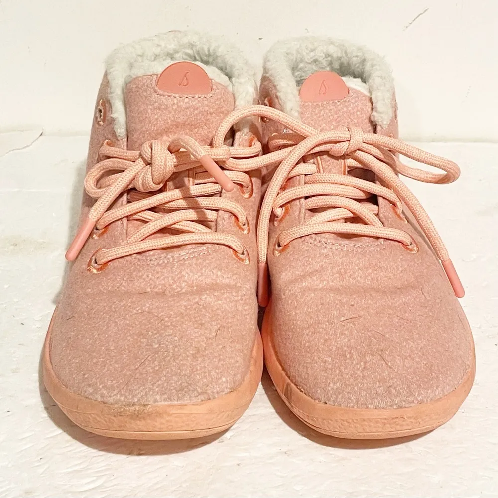 Allbirds Women's Size 8 Wool Runner-Up Mizzle Fluff Calm Coral Mid Top Sneaker - Image 2