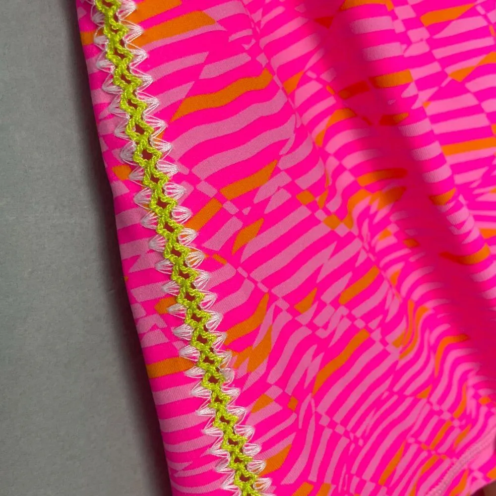 Aerie Bike Shorts OFFLINE By Aerie Goals Crochet Inset 5" Bike Short Bright Pink - Image 5