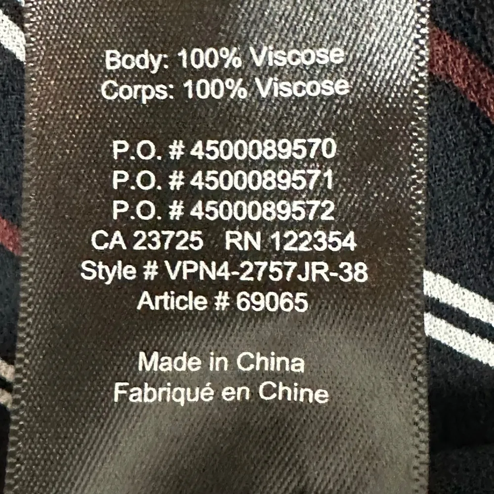 Aritzia Wilfred Perle Sheer Striped Tie Neck Blouse Size XS Viscose Business - Image 12