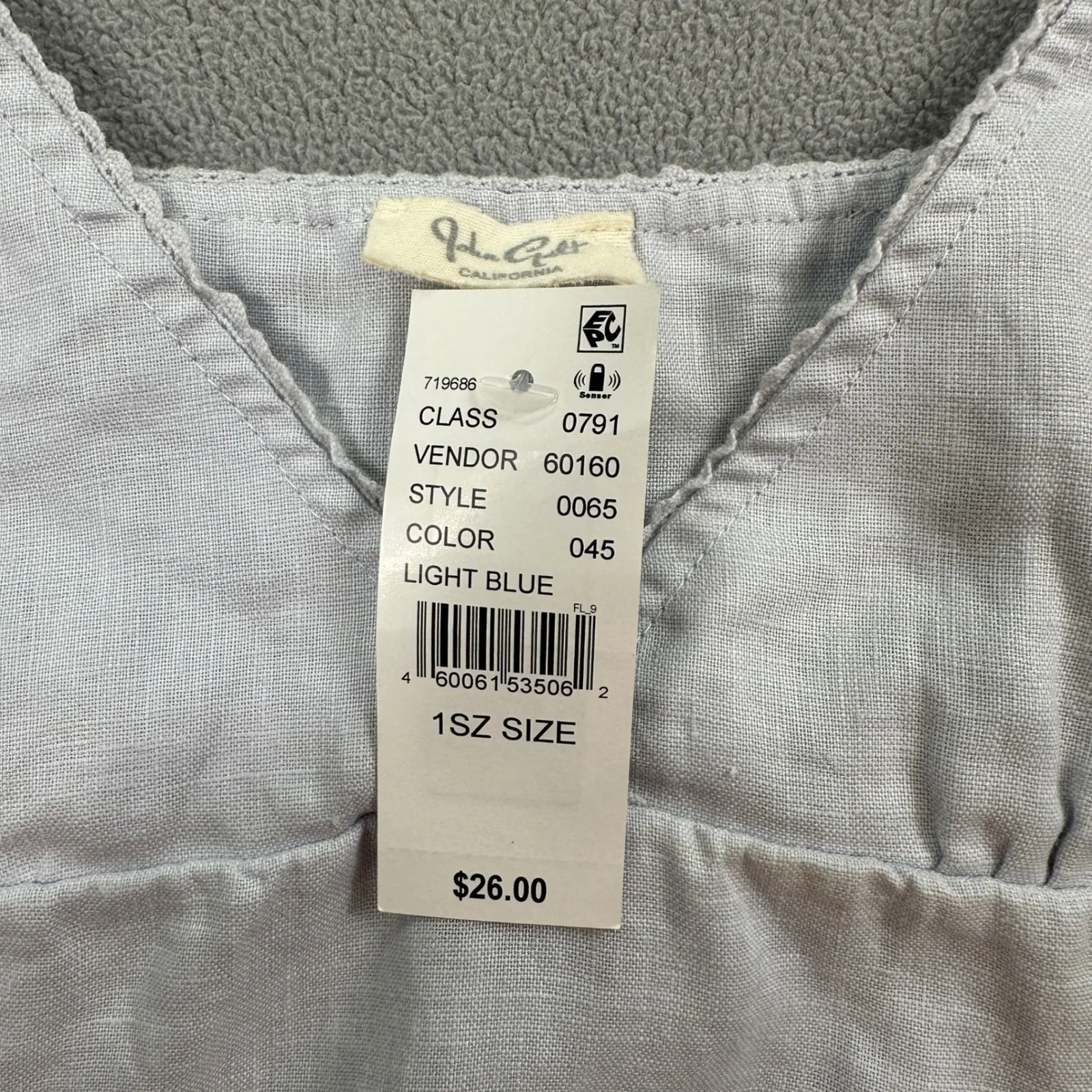 NWT John Galt Cami Top 1 Size Light Blue with Tie Waist Casual V Neck Bow Pacsun - Image 3