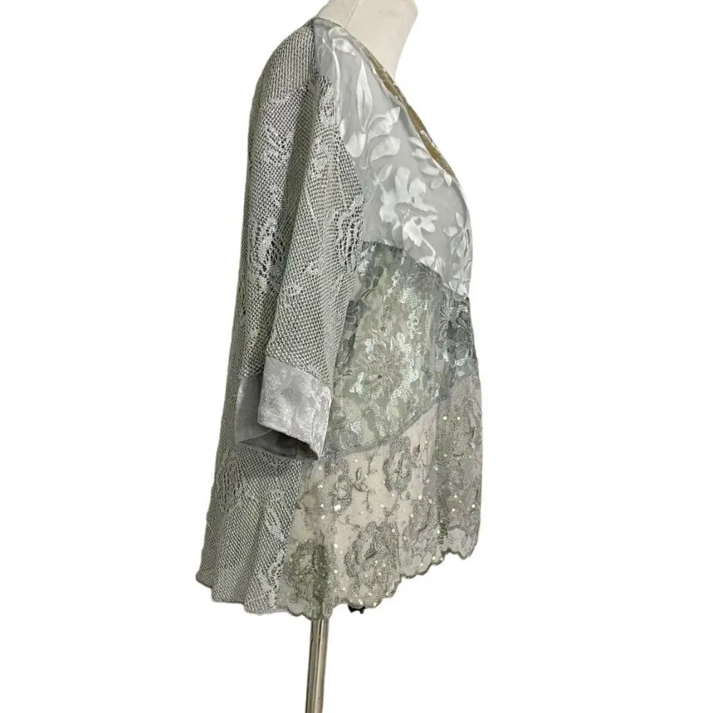 Spencer Alexis Size Small Top Blouse Lagenlook Wearable Art Formal Attire - Image 3