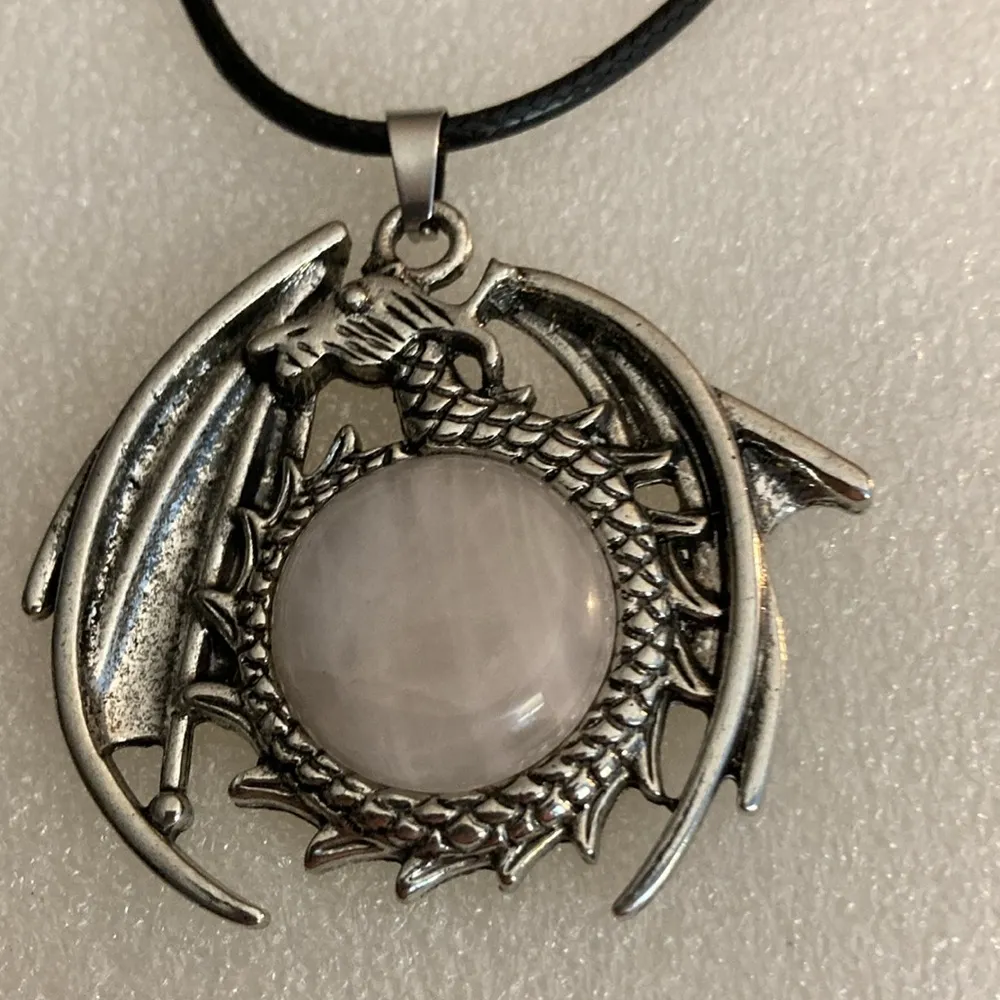 Rose Gold Dragon Charm Necklace. NWOTT Cord is 17 1/2” Long with a 2” extender. - Image 2