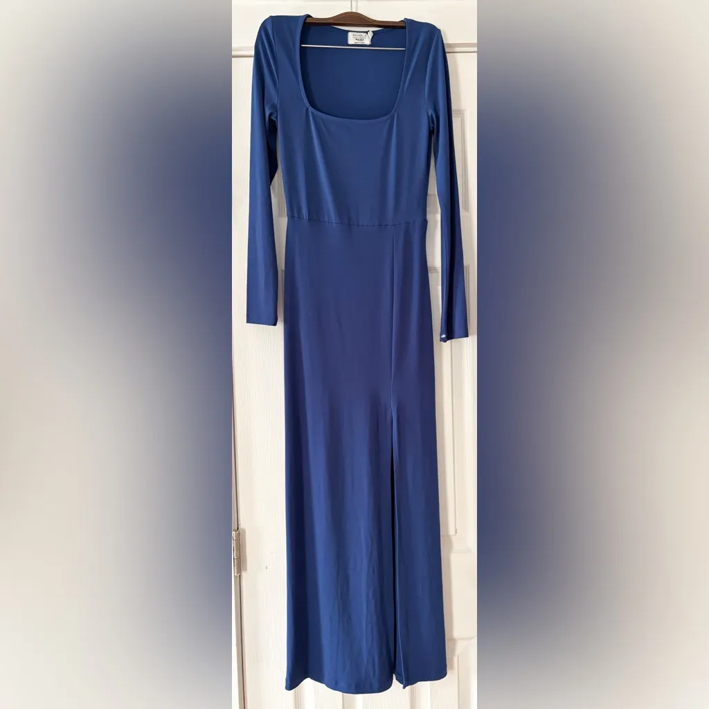 Pamela x‎ Na-kd Blue Long Sleeve Maxi Dress NWT Size XS - Image 3