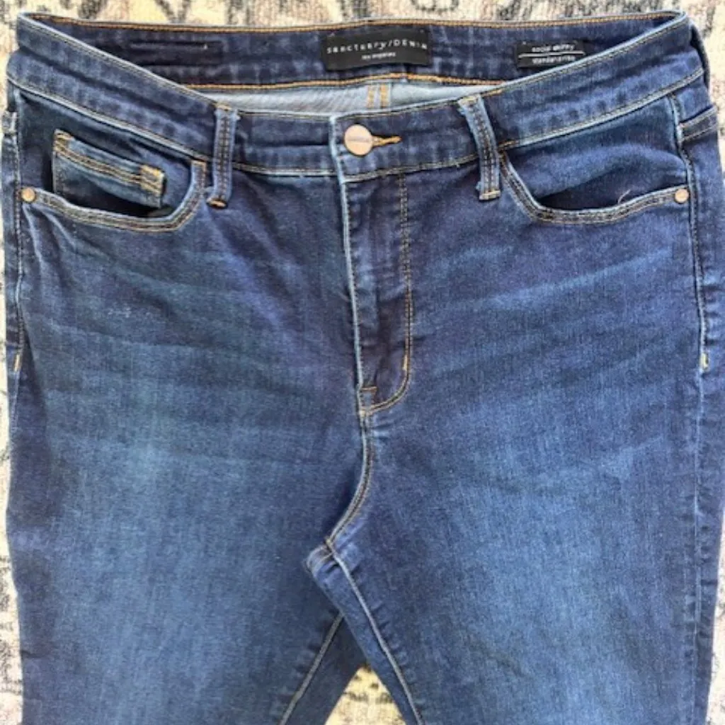 Sanctuary Standard Rise Social Ankle Skinny Jeans 31 Stretch Streetwear Dark Mid - Image 5