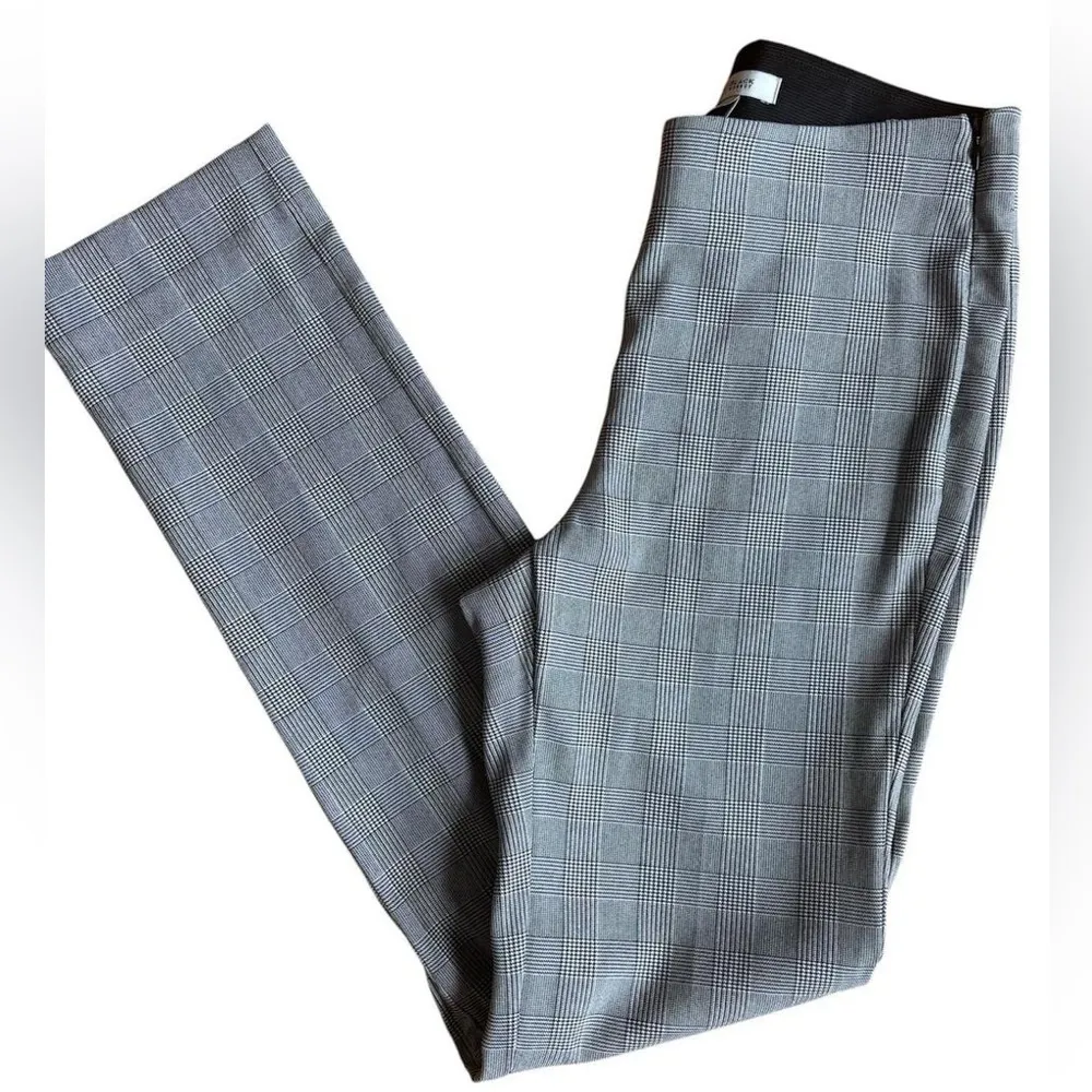 White House Black Market Women’s Slim Straight Ankle Checkered Dress Pants - Image 3
