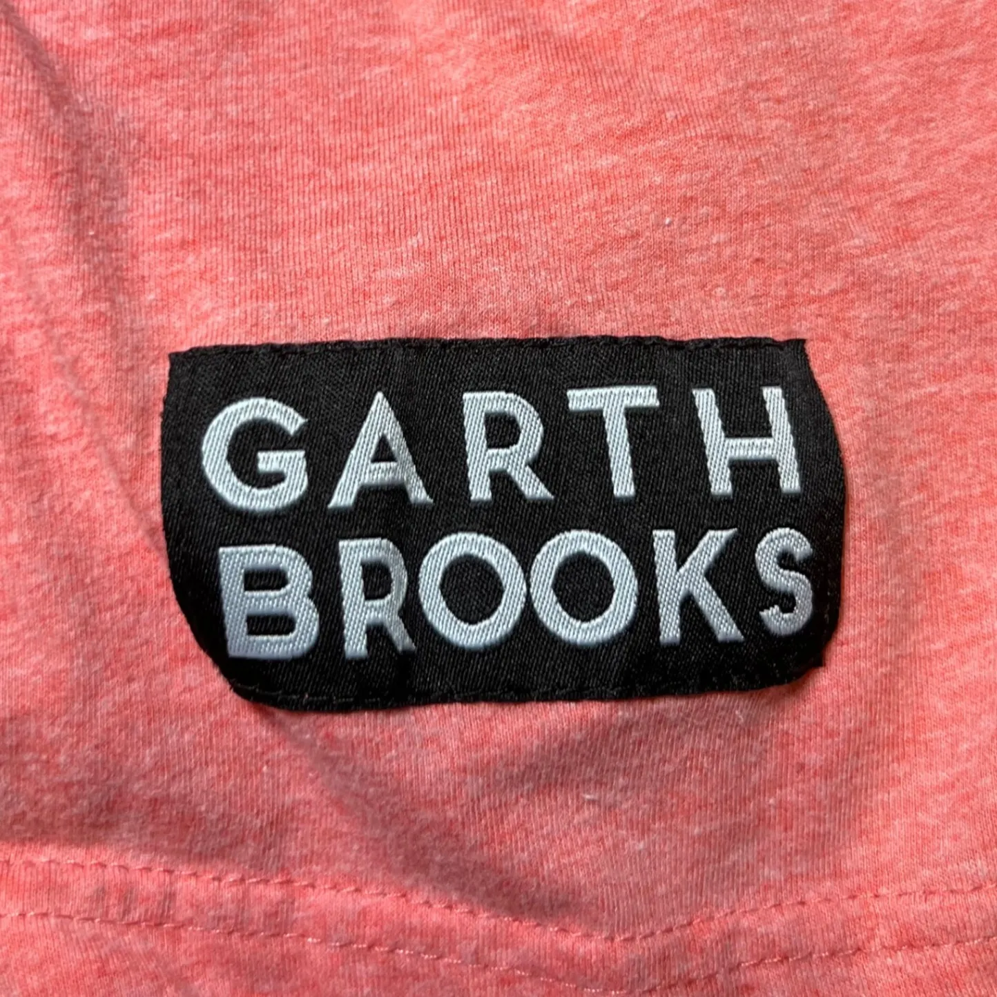 Garth Brooks World Tour Baseball Raglan Tunic Shirt Womens 2X Coral Country 7 Pink Size XXL - Image 8