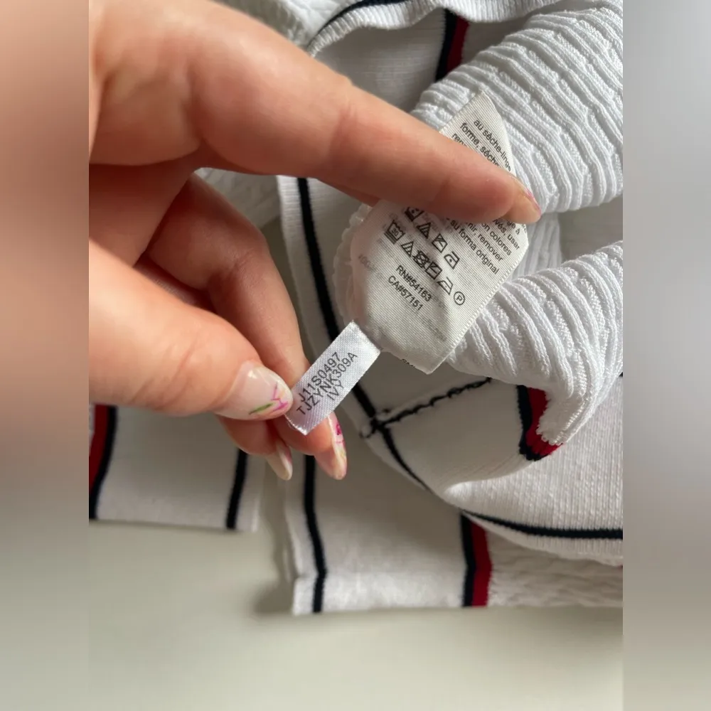 Womens Cable Knit Collared V-Neck Sweater Size XS - Image 10