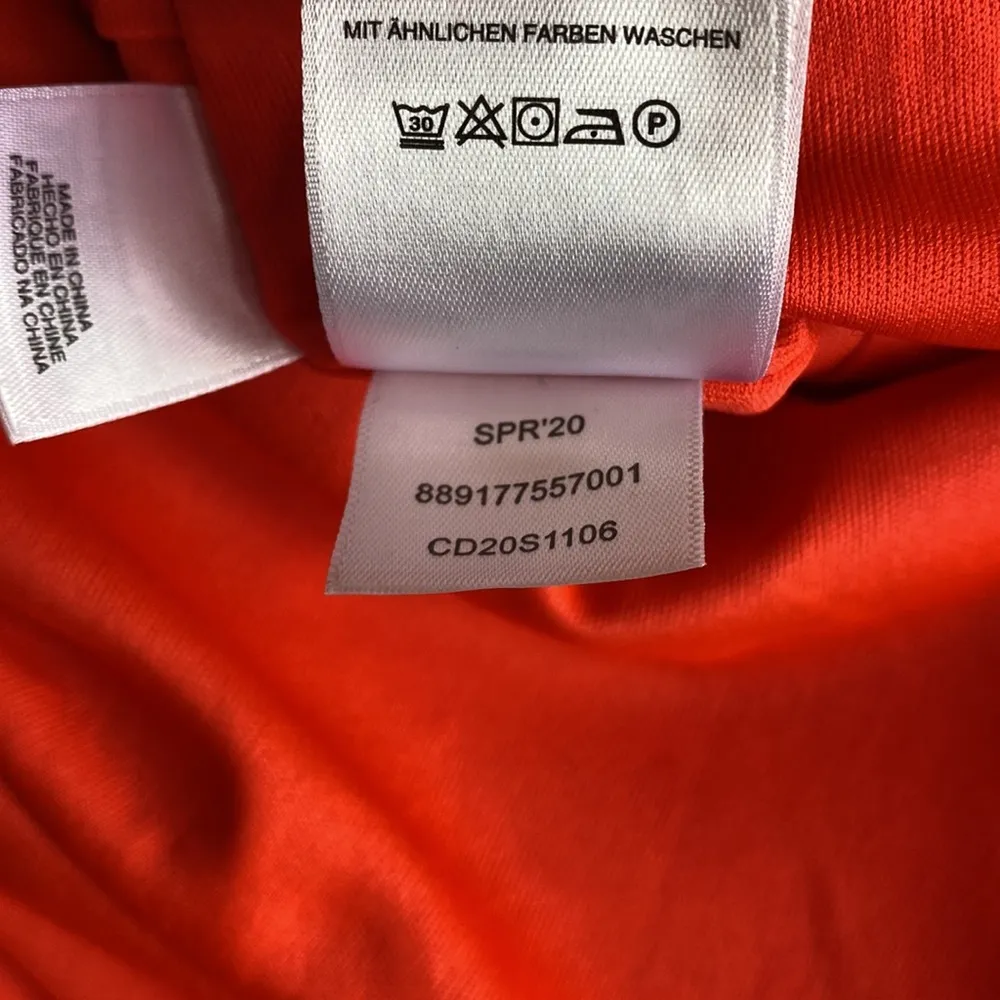 Christian Siriano tomato red sleeveless ruffle hem dress XL - Image 7