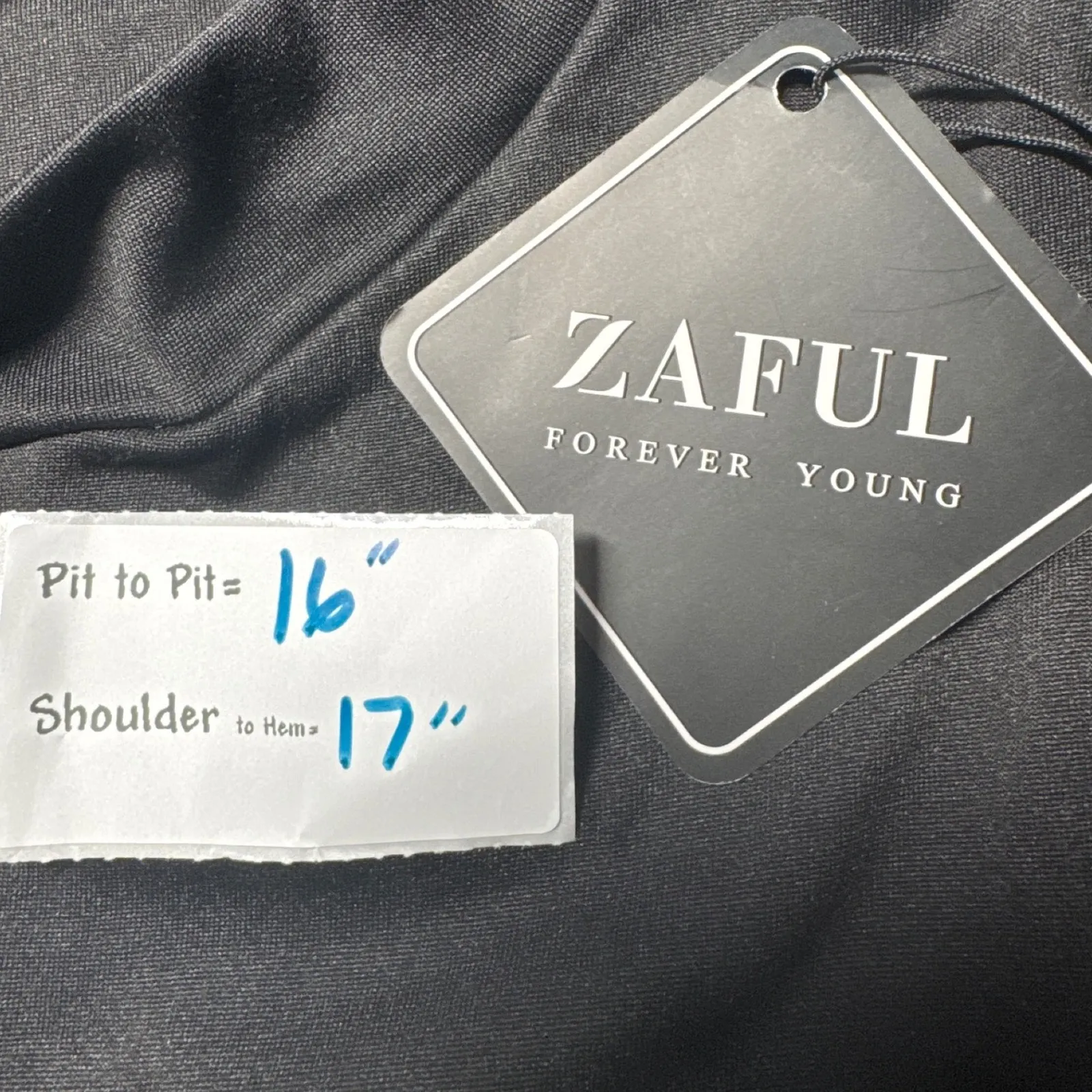 Zaful Women's Black Mock Neck Sleeveless Crop Top Blouse Tank US 4 EU 36 - Image 3