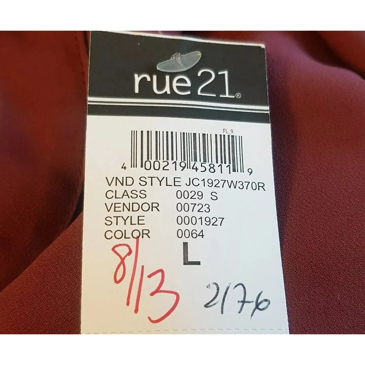 Rue21 Blouse Sz Large Cold Shoulder  Bohemian Boho Y2k Festival Gypsy Hipster - Image 10