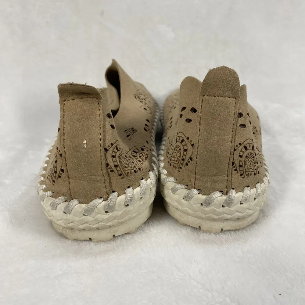 Bernie Mev‎ Women's, TWO9 Slip ON Comfort Leather Taupe Shoes Size 38 US 7.5 Brown - Image 5