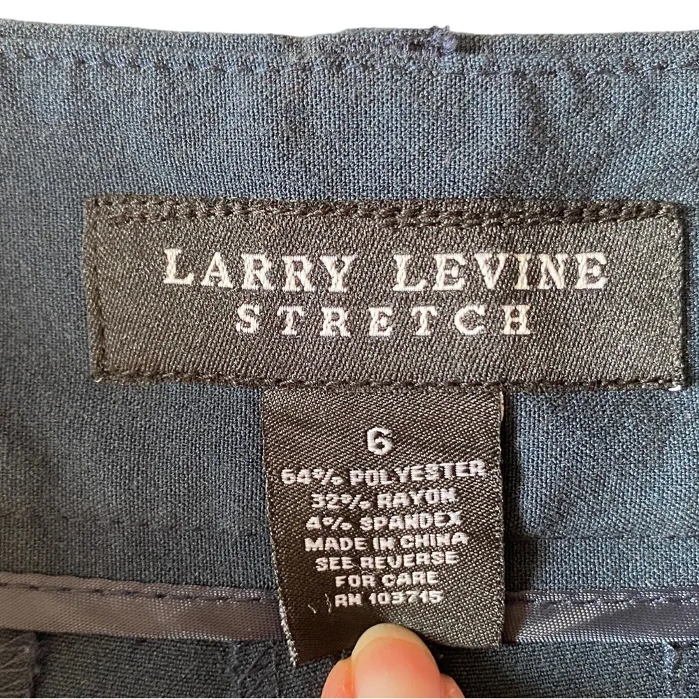 Larry Levine women’s stretch black dress pants size 6 career going out - Image 9