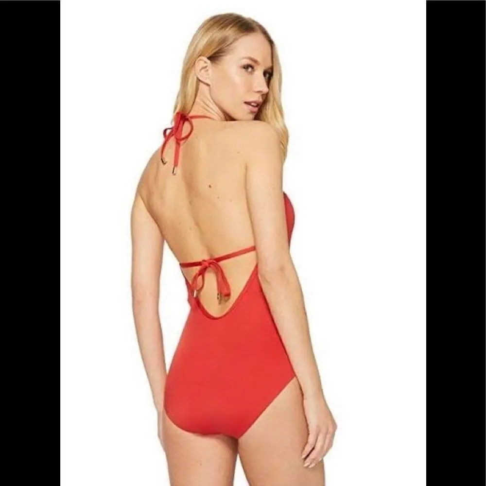 LAUNDRY red lace swimsuit. NWT - Image 8