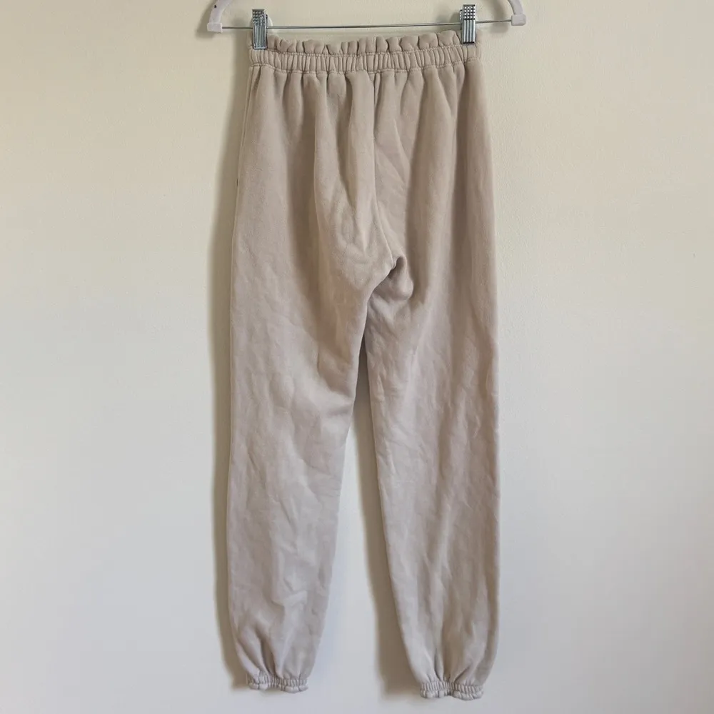 Abercrombie & Fitch Soft A&F Jogger Sweatpant Size XS Cream Beige Neutral - Image 6