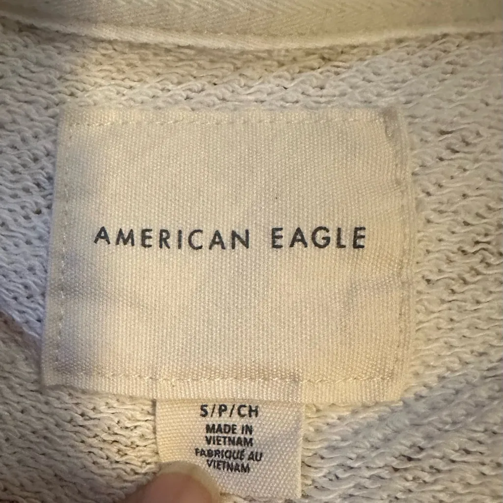 American Eagle Sweatshirt S Retro Floral Paisley Patchwork Print Boho Sweatshirt - Image 7