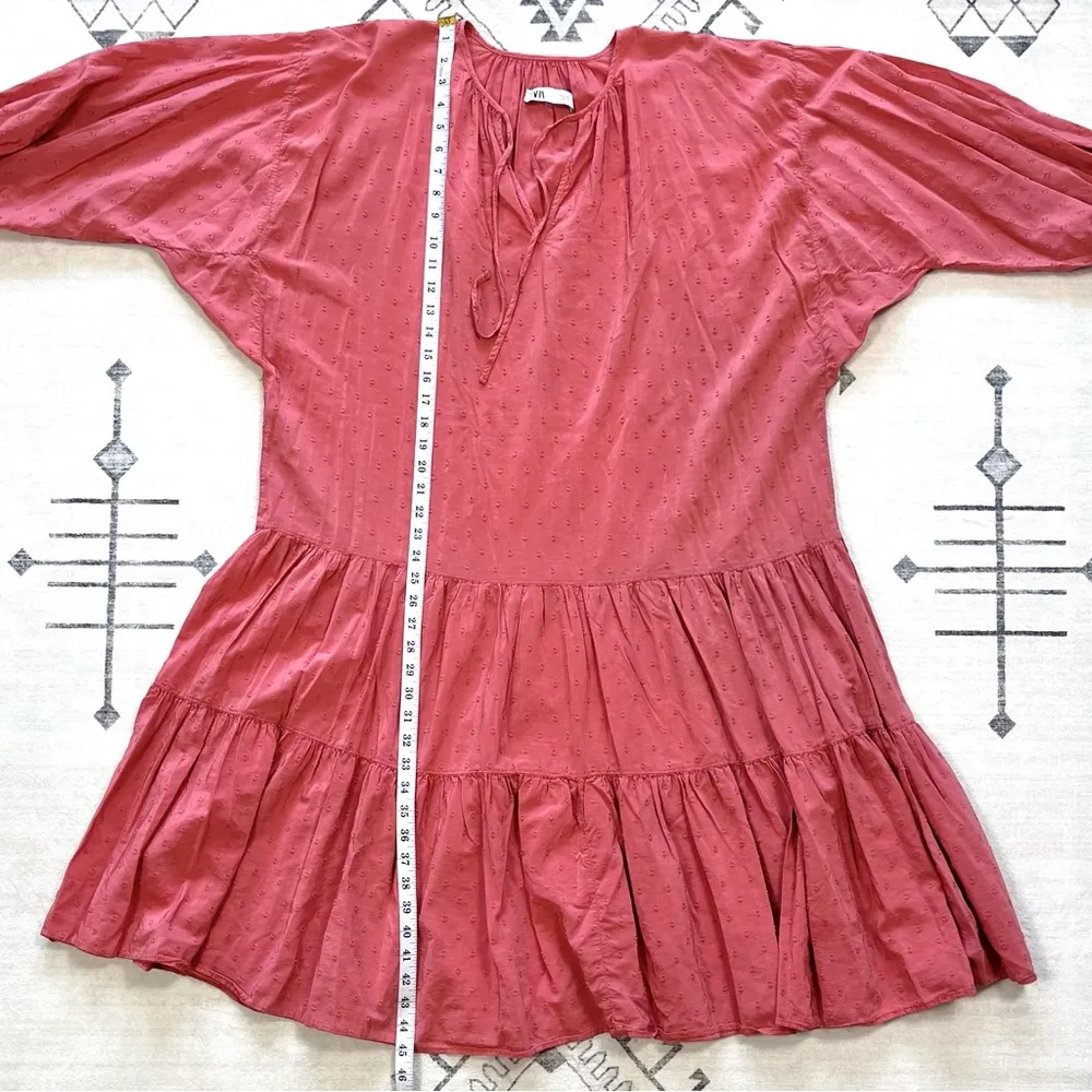 Plumetti Textured Dot Midi Swing Dress Medium - Image 9