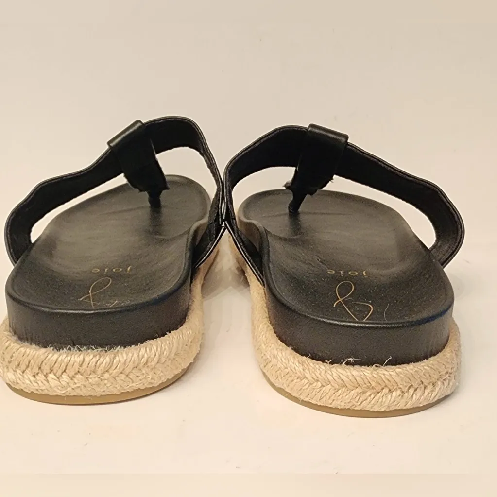 Joie Women's Nacho Espadrille Women’s Black Sandals Slides Size 9 - Image 3