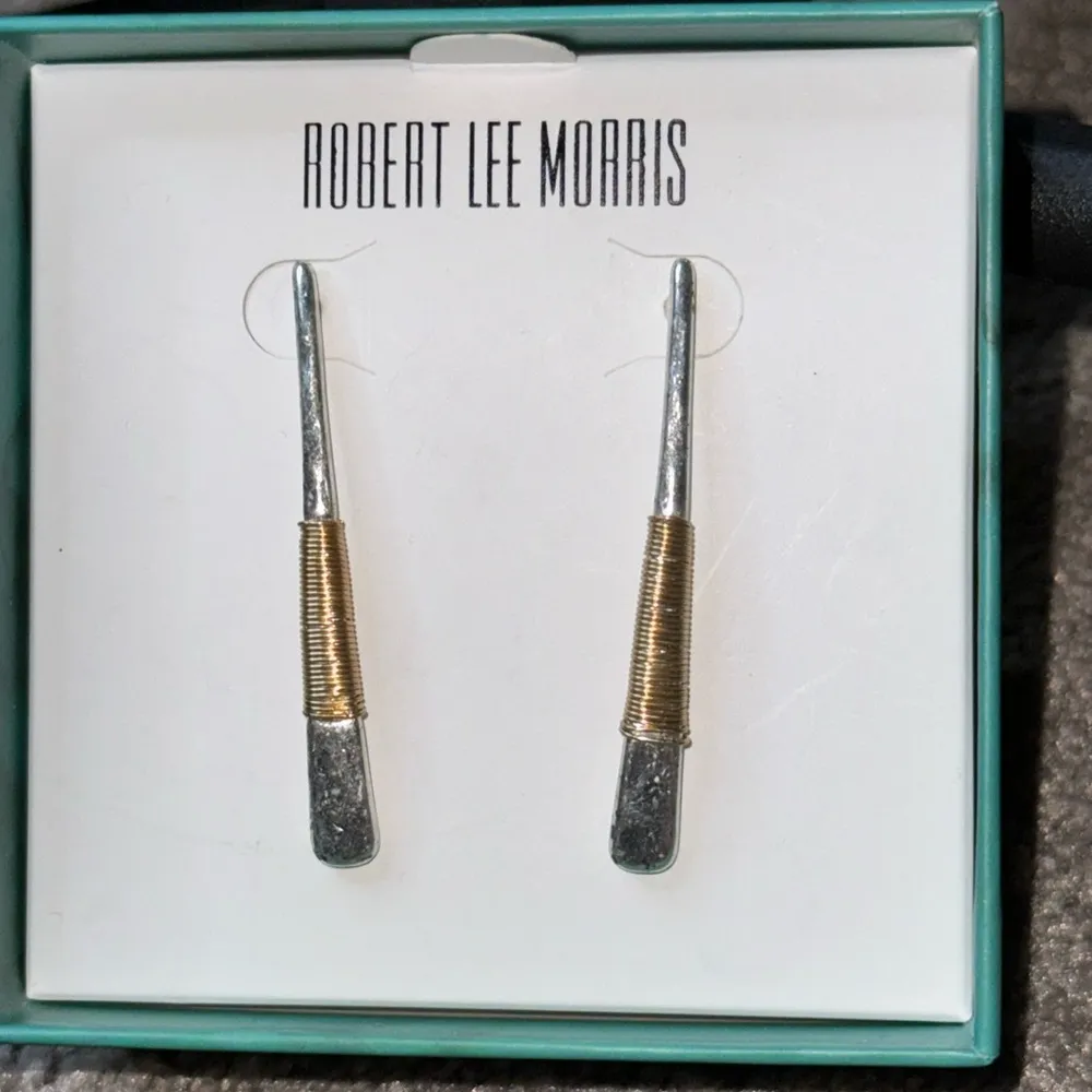 Robert Lee Morris 2 in. Drop Earrings Gold - Image 2