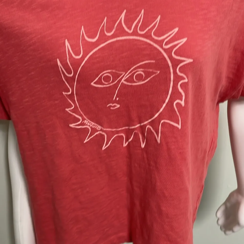 ANTHROPOLOGIE x Marcello Velho Sun Graphic Tee Medium - Image 4