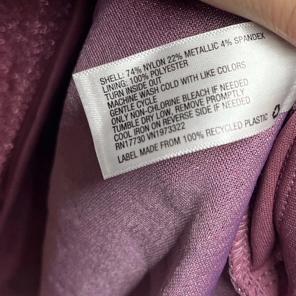 Wild Fable Barbie Pink Cocktail Dress women large Metallic Side Cut Out Mini - Image 3