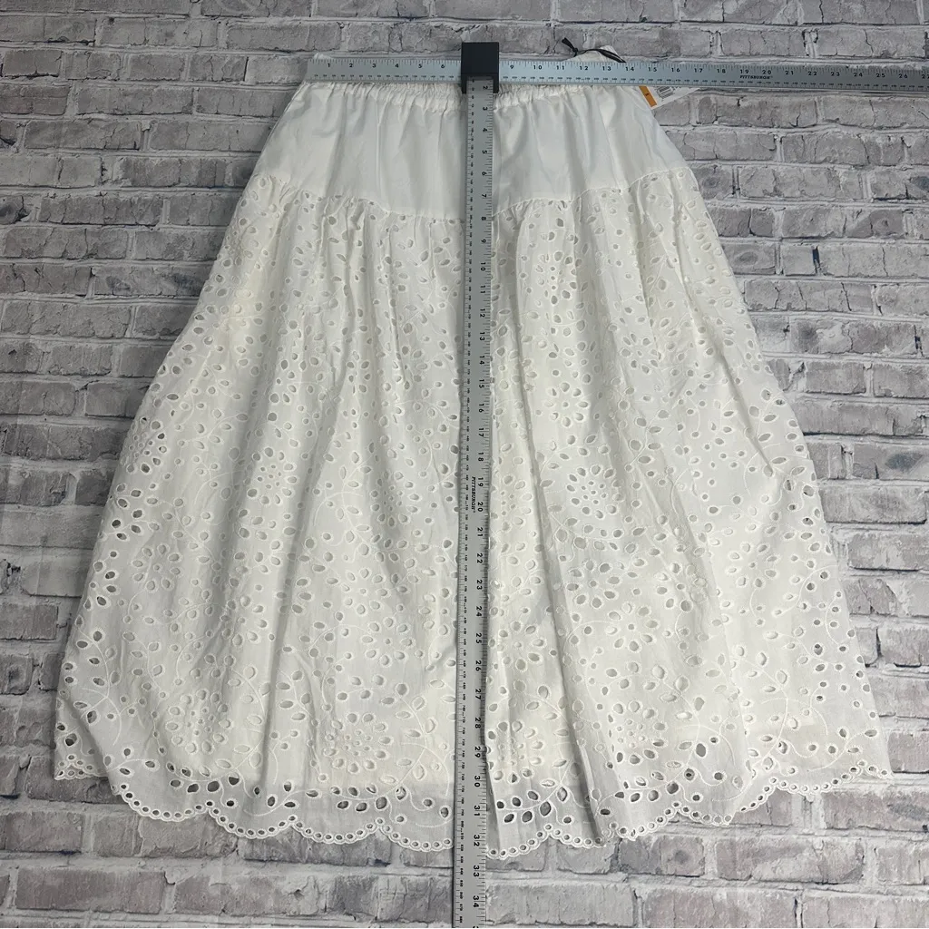 EUC 1. State White Eyelet A-Line Skirt Size Small with Tags - Image 15