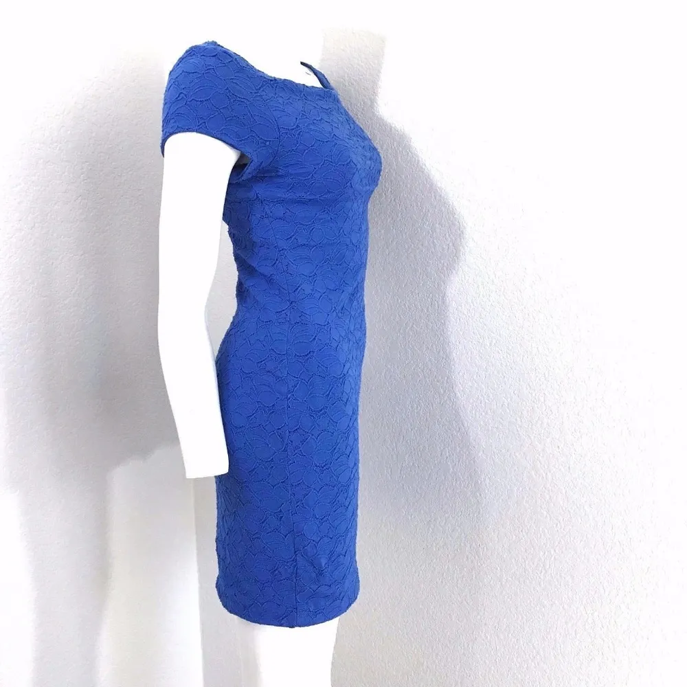 Pins & Needles Blue Bodycon short sleeve dress Med - Image 2
