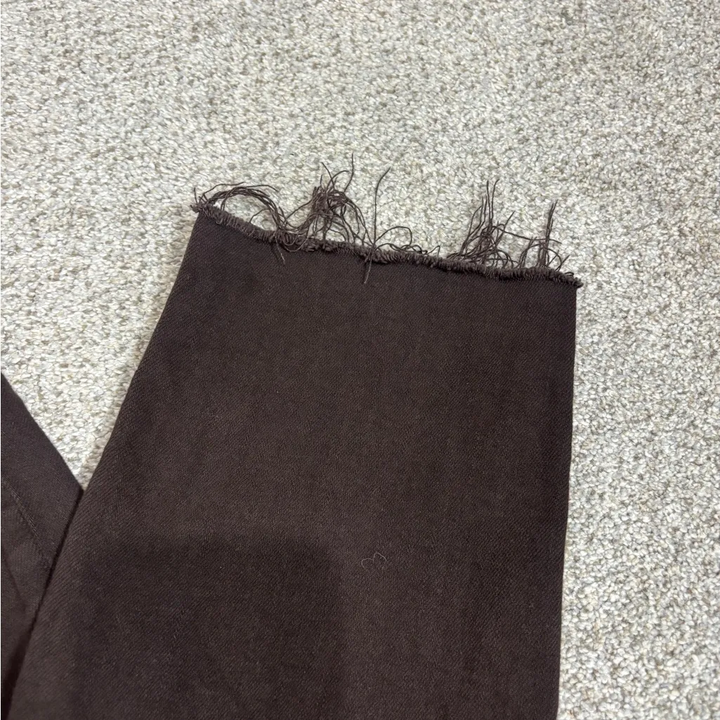 L'AGENCE Mid Rise Raw Hem Jeans Size 24 Cocoa Brown Skinny Brown Jeans - Image 12