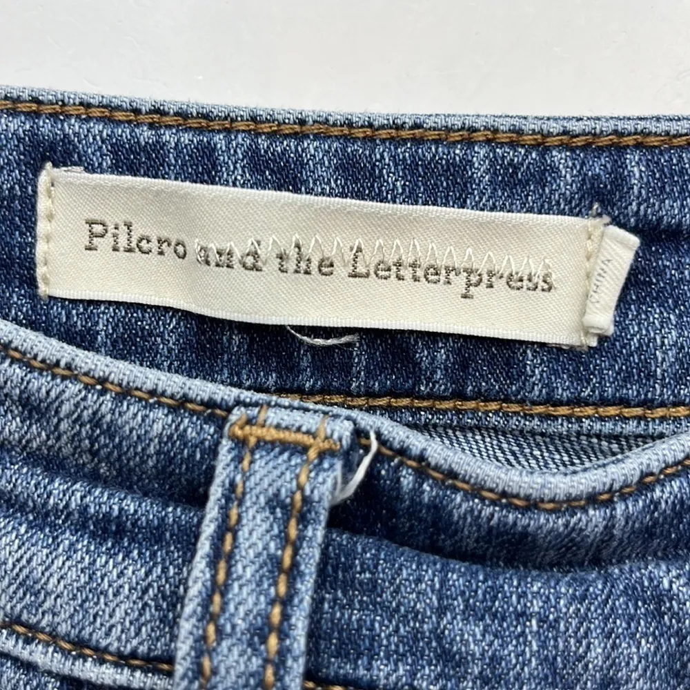 Pilcro and the Letterpress Anthropologie Slim Boyfriend Short Size 27 - Image 9