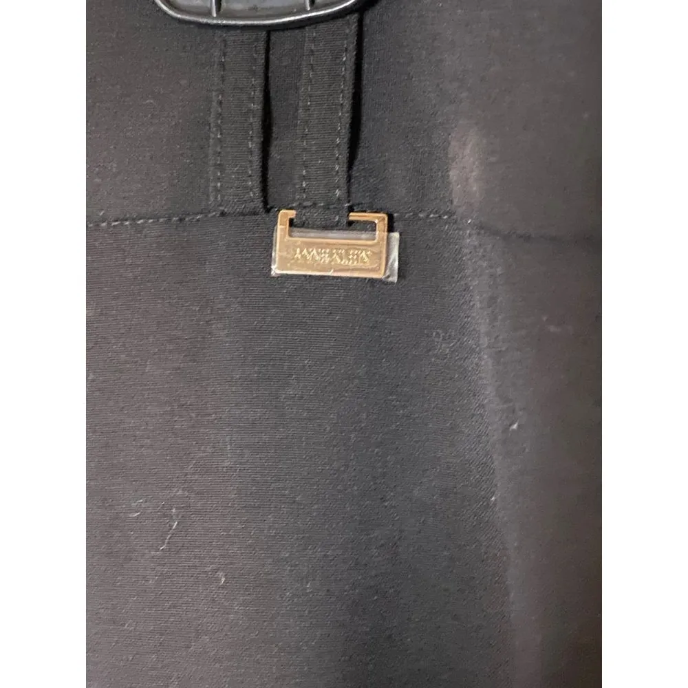 New Women's Anne Klein woven‎ dress black pants Sz 10 - Image 5